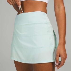 Lululemon Pace Rival MR Skirt Long Delicate Mint Size 6 NWT